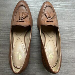 Isola Brown Tassel Hailey Heel sz 7.5
